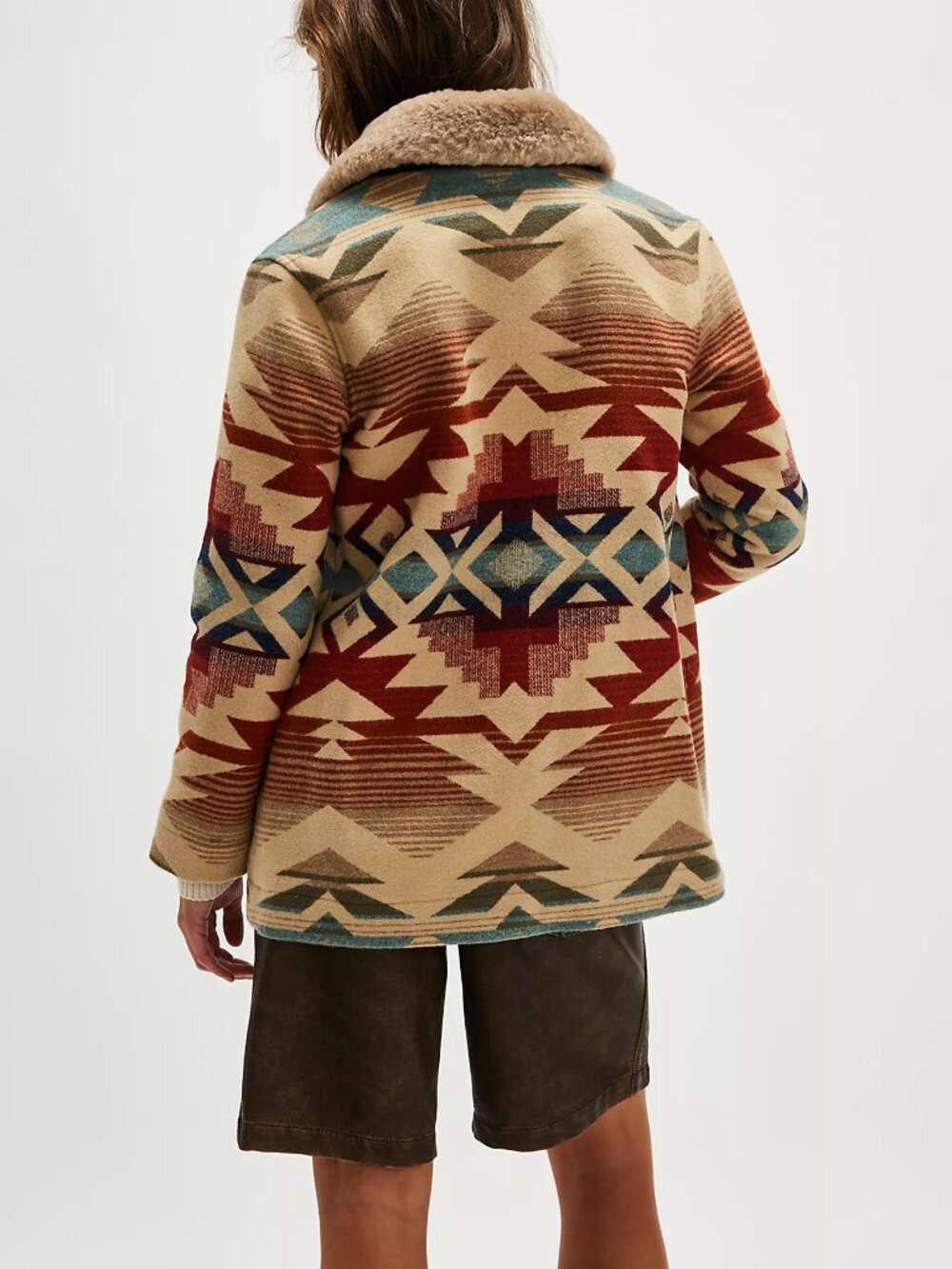 Free People x Pendleton Brownsville Coat NWT Size M - Picture 4 of 16